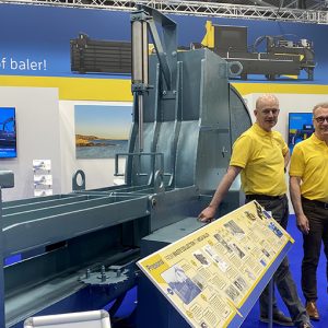 Presona-IFAT-2022-stand Presona baler LP 12 in IFAT 2022 stand