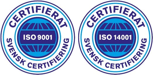 Iso certifications 9001 and 14001